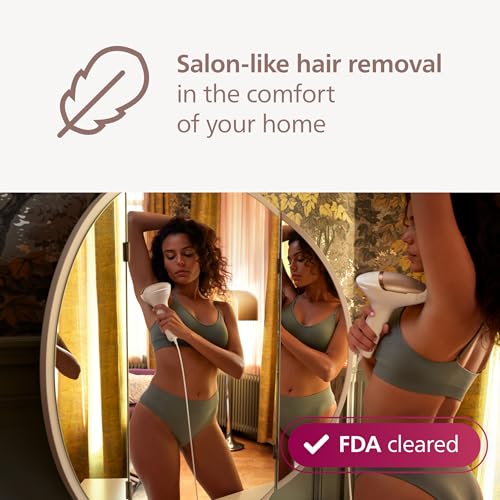 Image of Philips Lumea 8000 Series IPL Hair Removal Device, Permanent Laser Hair Reduction for Women & Men, Easy and Comfortable Use at Home, SenseIQ, 3 Attachments for Body, Face, Intimate, BRI937 /03