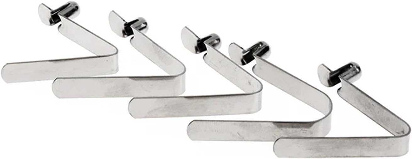 100Pcs Snap Locking Kayak Paddle Spring Clip Tent Pole V-Shaped Tube Inner Telescopic Positioning