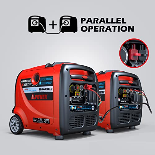 A-iPower SUA4000iED 4000 Watt Portable Inverter Generator Gas & Propane Powered, Small with Electric Start RV Ready for Camping, Tailgate, or Home emergency - Image 6
