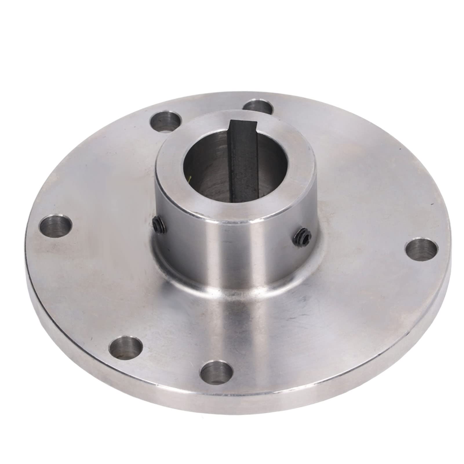 Piastra di Supporto del Mandrino del Tornio Flangia del Mandrino del Tornio da 125 Mm Flangia di Collegamento del in Acciaio Al Manganese Alto per K11 125 K12 K72 Installazione Semplice (25