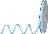 Vista 96 de Rollo de cinta de grogrén sólido YAMA de 5/8 pulgadas - 25 yardas para cintas de envolver regalos, blanco