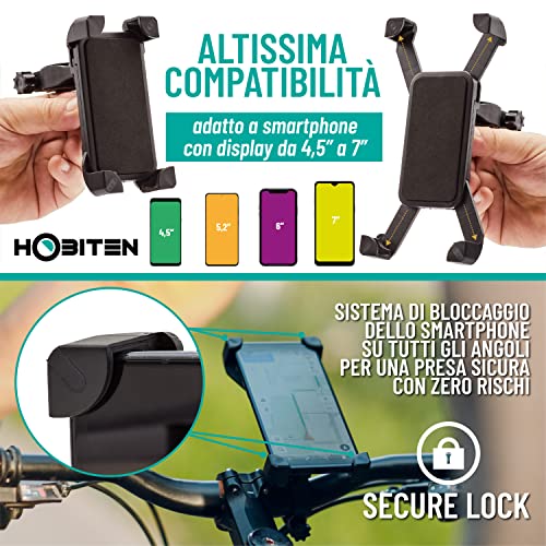 Hobiten Porta Telefono Bici e Moto per Smartphone