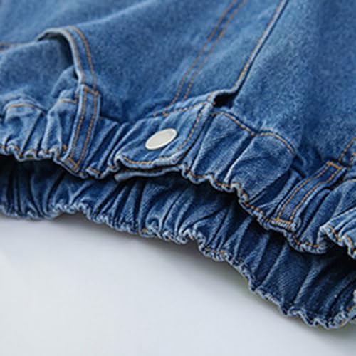 Teen Girls Baggy Jorts Denim Bermuda Shorts Y2k Vintage Straight Leg Jeans Shorts Kids Casual Knee Length Jean Jorts Pockets2