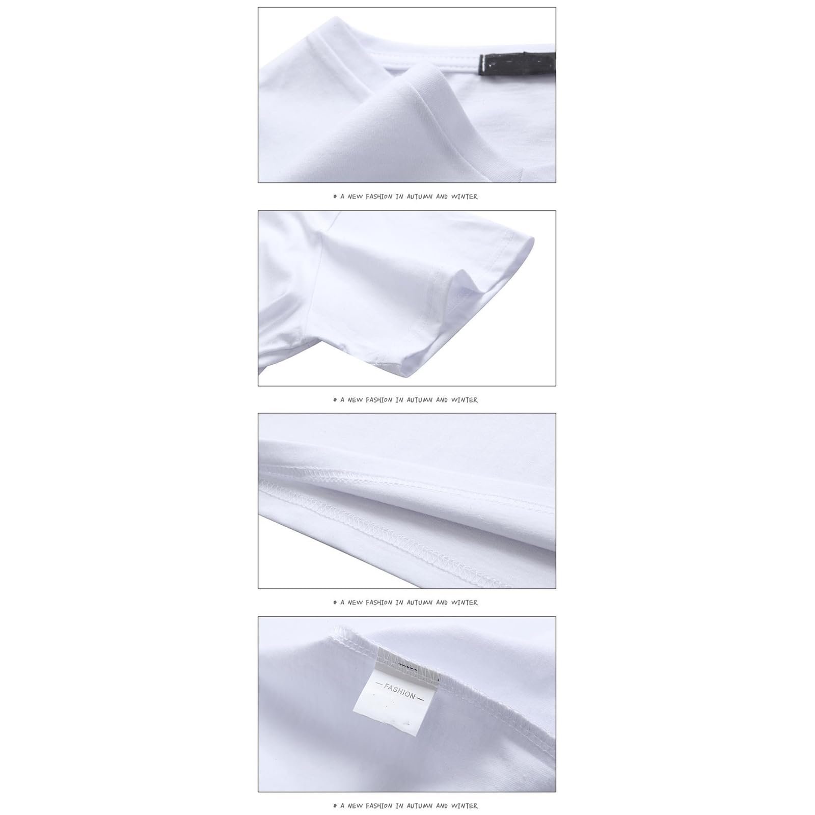 TEidea Koszulki męskie T-shirty męskie z krótkim rękawem dekolt w serek slim fit garnitur, 4-częściowy, na co dzień, duże rozmiary S-5XL dostępne