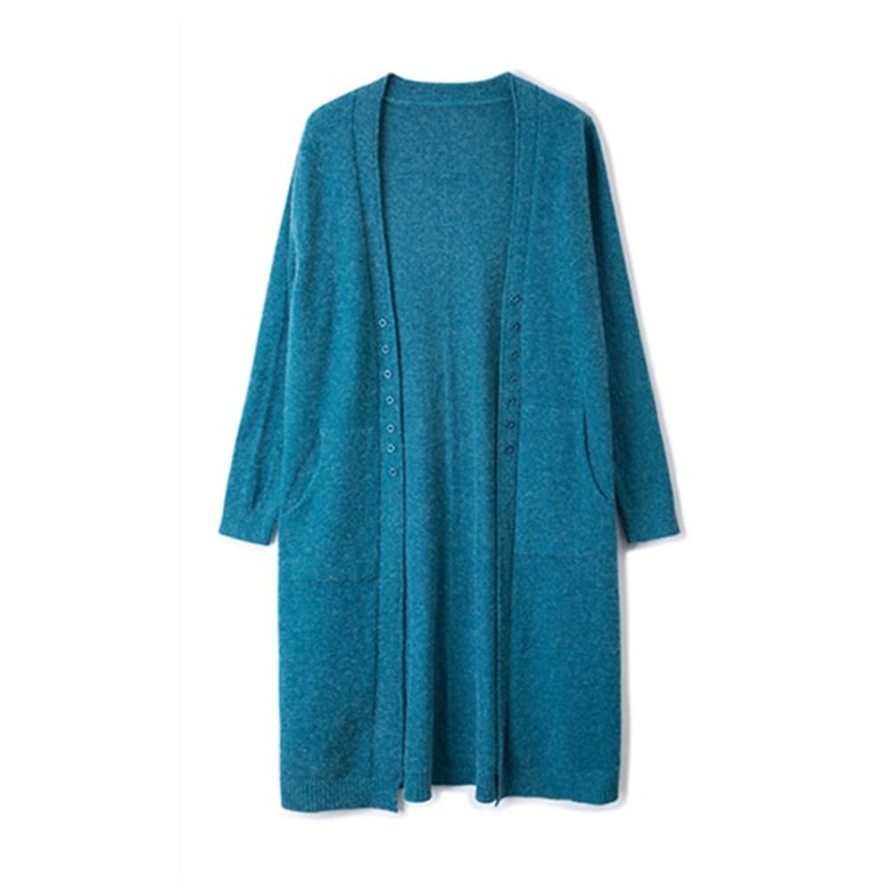 Cardigans Largos Para Mujer,Cárdigans De Punto Con Frente Abierto De Manga Larga Para Mujer Con Botones Y Cuello En V Abrigo Abrigo Prendas De Abrigo Elegante Otoño Invierno Cachemira Jersey De Pu