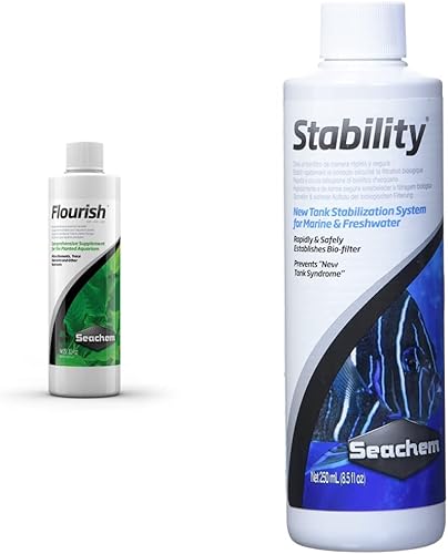 Seachem Flourish - Suplemento y estabilidad para plantas de agua dulce y marina, 8.5 fl oz