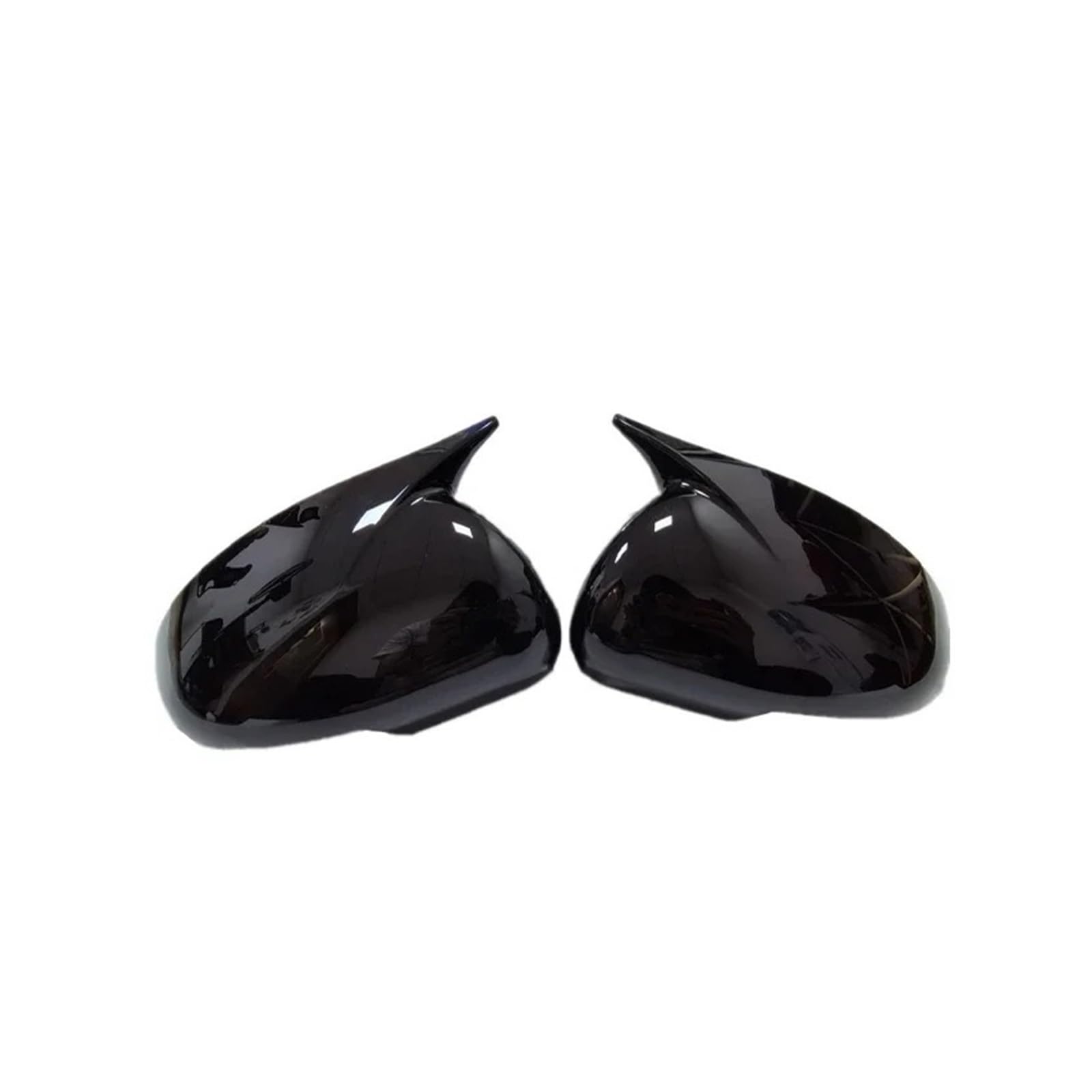 Rearview Mirror Cover Cap for Kia for Rio 2011-2017 Car Sticker Rearview Side Mirror Cover Horn Wing Cap Exterior Door Case Trim(with Turn Light Black)