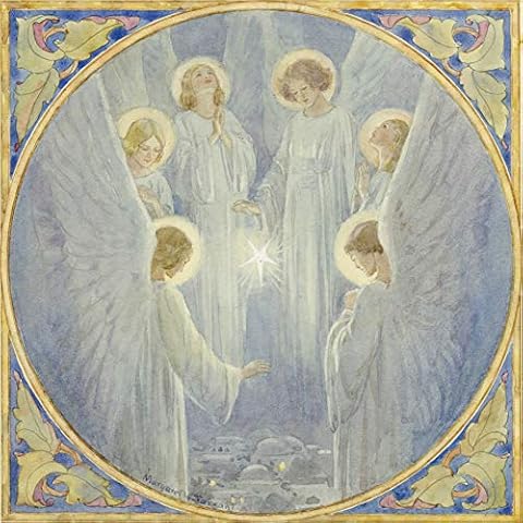 Pack of 8 Angels Charity Christmas Cards Cover
