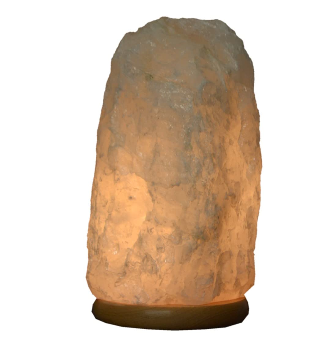 Bergkristall Rohstein Lampe | Echte Kristall Edelstein Leuchte/Lampe | Bergkristall Leuchte | Beleuchteter Kristall Heilstein 8-9 kg