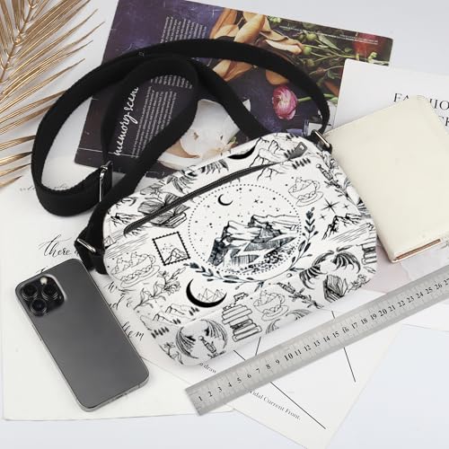 CMNIM Fantasy Book Inspired Gifts Book Lover Crossbody Bag Fantasy Series Merch Purse for Bookish Gifts2
