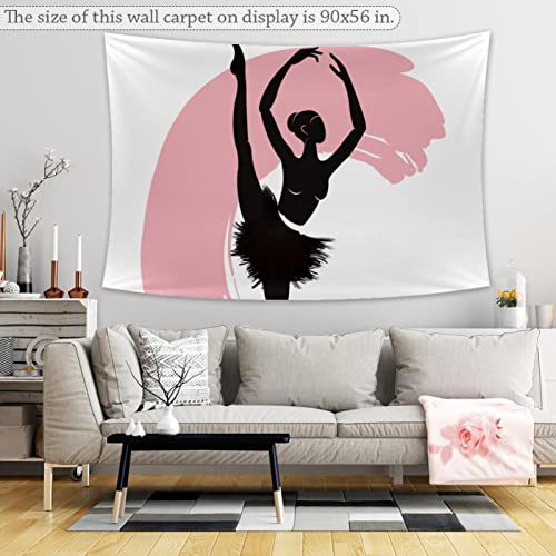 90X56 Inches Extra Large Ballerina Girl Tapestry Wall Hanging, Art Wall Decoration Tapestry For Girls Boys Playroom, Women Men Bedroom, Living Room #TOP5