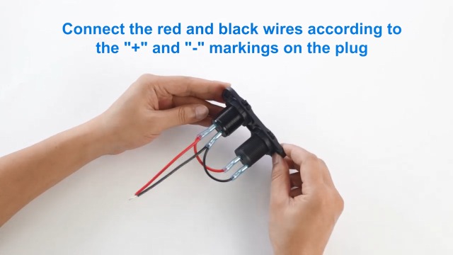 Pannello di Linea 2 in 1 Preassemblaggio Presa USB 12V Presa Accendisigari, PD 30W e Caricatore di Porte USB per Auto QC3.0 con Voltmetro a LED