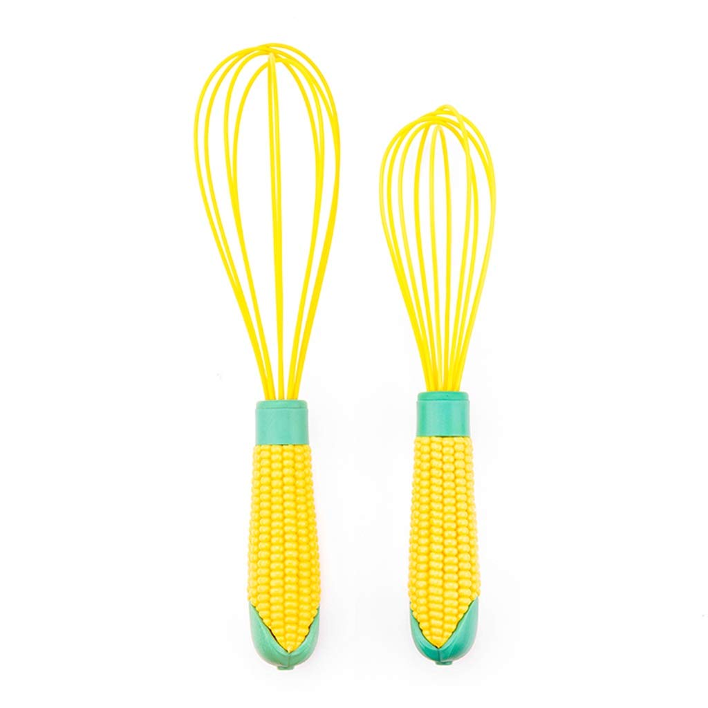Frullino for le uova Frullatore for sbattere, Frullino for le uova Confezione da 2 Palloncini in silicone Frusta da cucina Frusta for uova multifunzione Frullino for le mani Frusta con manico for verd