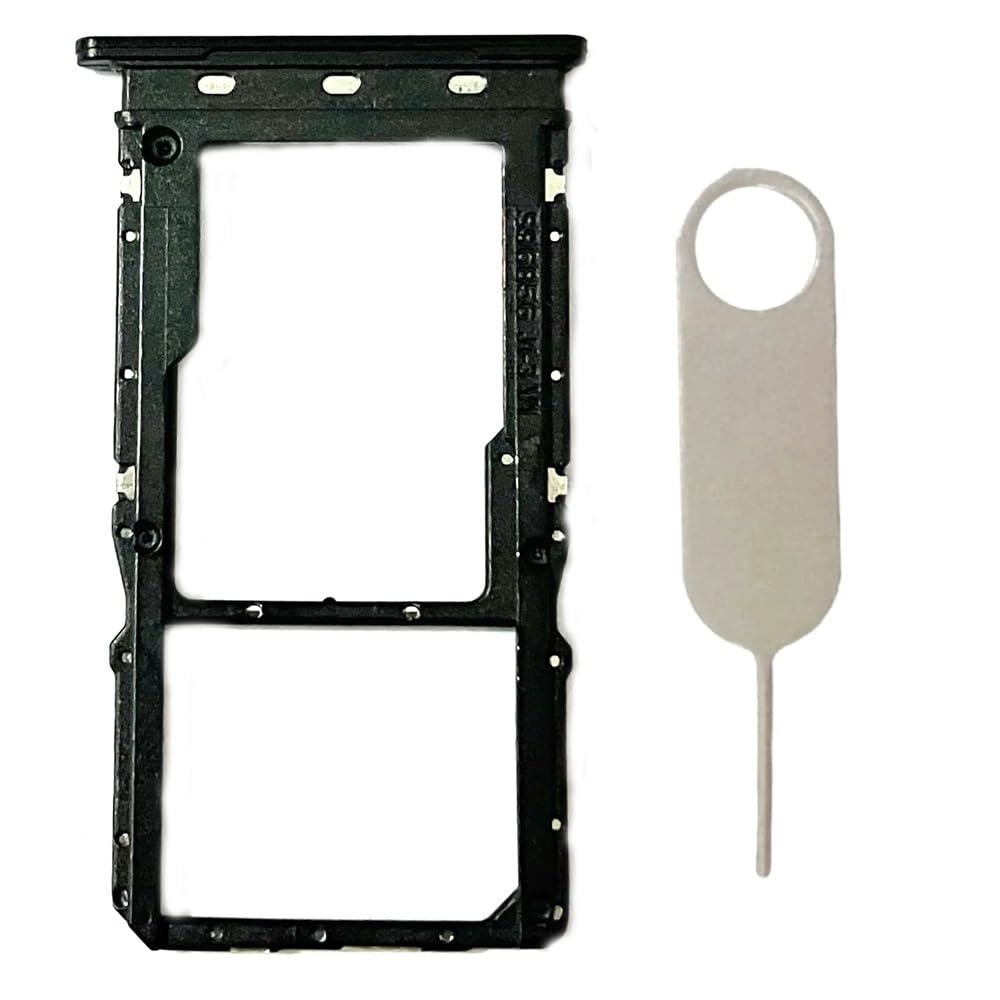 Single Sim Card Tray Slot Holder Micro SD Card Replacement for Motorola Moto G Power 2023 5G XT2311 Incl Card Ejector pin (Black)