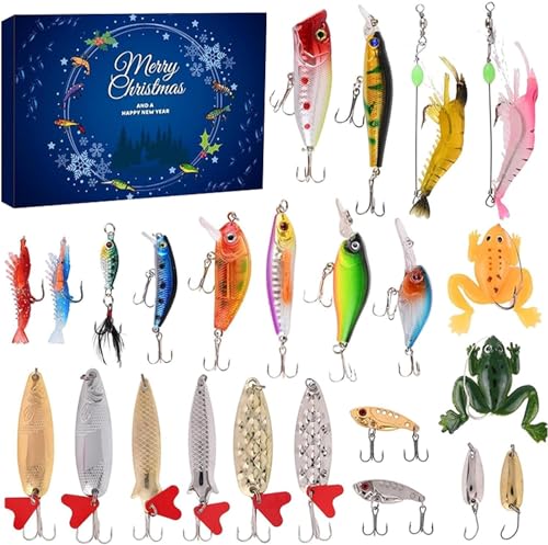 Angel Adventskalender 2024, kerstkalender, visaas, set adventskalender voor volwassenen, tieners, jongens, viskalender 2024, kerstverrassing, cadeau voor visliefhebbers Angel Adventskalender 2024, kerstkalender, visaas, set adventskalender voor volwassenen, tieners, jongens, viskalender 2024, kerstverrassing, cadeau voor visliefhebbers
