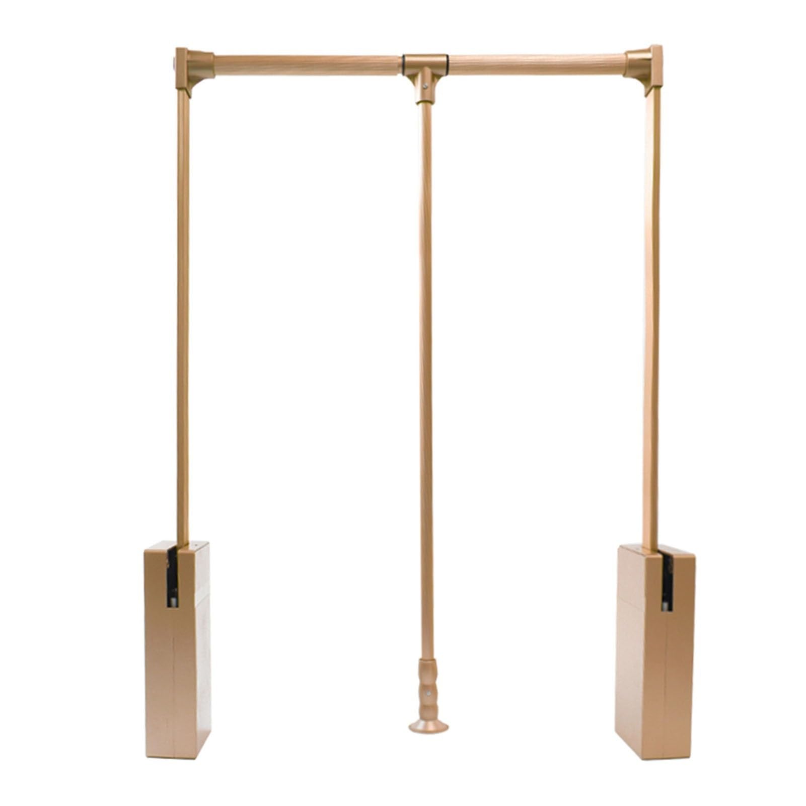 GTHTUHFD Heavy Duty Pull Down Closet Rod, Adjustable Liftable Clothing Hanger Rack For Space Saving Storage,C-890-1210cm