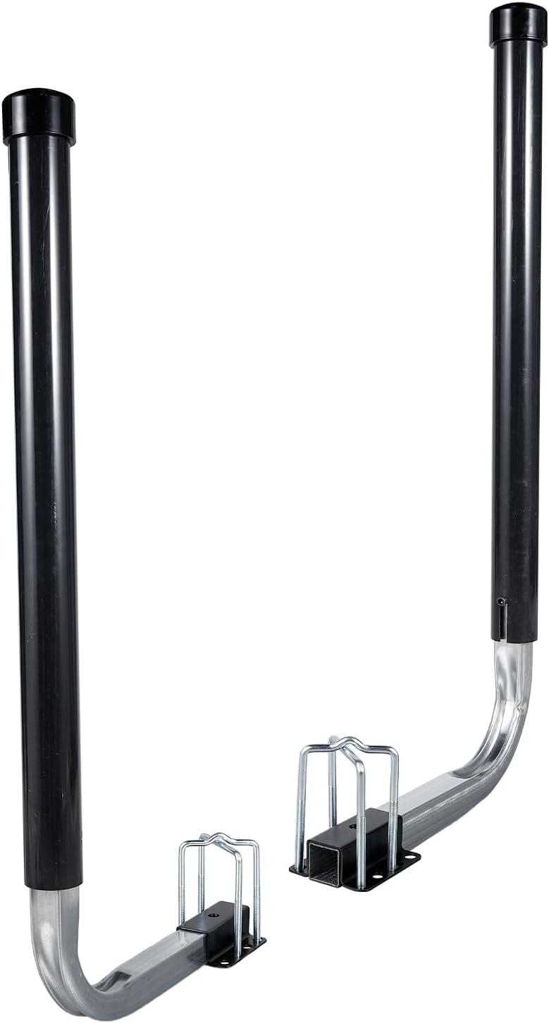 Hishine 1 Pair of Boat Trailer Guide, Trailer Guide Ons Galvanized Steel for Boat, Fishing Boat, Sailboat Trailer, Silver, L or T Shaped