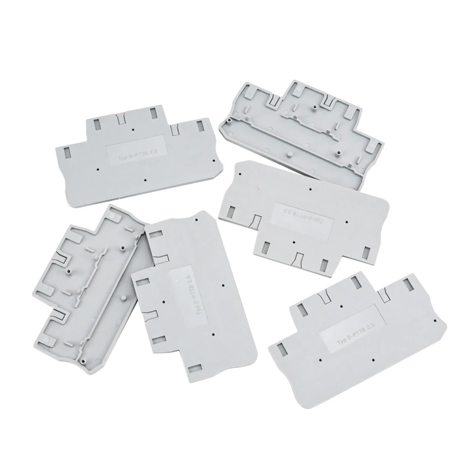 D-PTTB2.5 Cubierta final de 50 Uds for tapas de placas de bloques de terminales de carril Din PTTB2.5