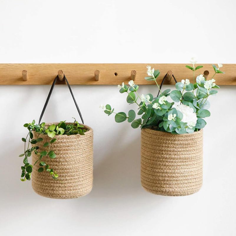 Cesta de pared de algodón para organizar artículos esenciales sin ocupar espacio 7