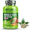 NATURELO-Whole-Food-Multivitamin-for-Women-with-Vitamins-Minerals-Organic-Extracts-Supplement-for-Energy-and-Heart-Health-Vegan-Non-GMO-120-Capsules NATURELO Whole Food Multivitamin for Women - with Vitamins, Minerals, & Organic Extracts - Supplement for Energy and Heart Health - Vegan - Non GMO - 120 Capsules