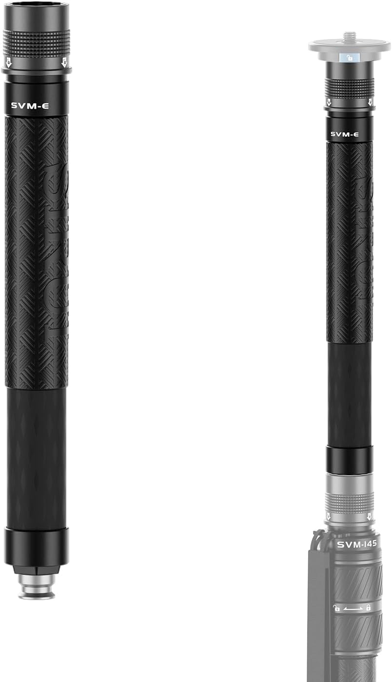 SIRUI SVM-E Carbon Fibre Extension Pole, Monopod and Tripod Extension Rod, Centre Column for Tripod and Monopod, 30cm Extension Tube for Camera DSLR Camcorder, Weight only 0.17kg, Max Load 10kg