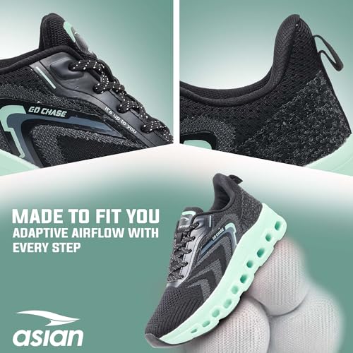 Image of ASIAN Powerplay-28 Running Shoes for Men | Memory Foam Lightweight Shoes with Air Coil Sole Technology | Ideal for Running, Training