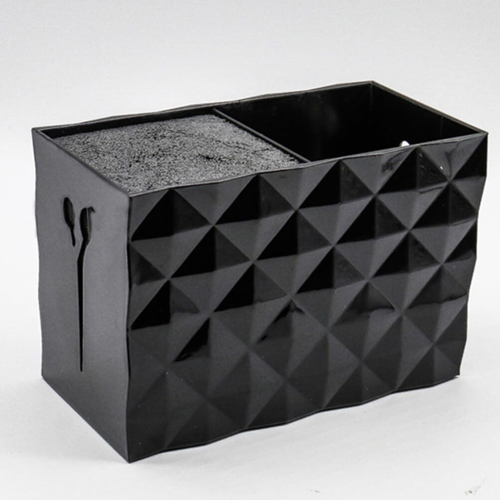 SOLUSTRE 1pc Double Slots Hair Scissors Holder Organizer Non- Hairdressing Tools Storage Box for Home and Salon Use Design for Efficient Tool Management