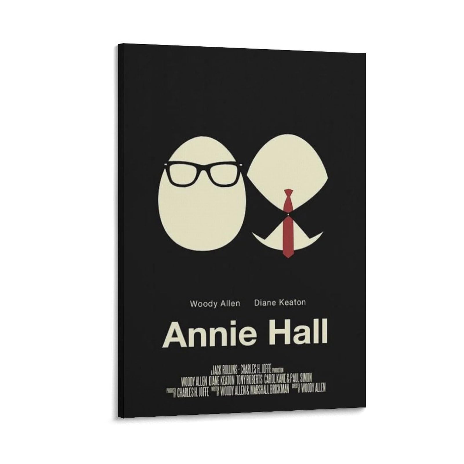 Generi Annie Hall - Poster classico del film (2) su tela, stampa artistica da parete, decorazione moderna per la casa, 60 x 90 cm