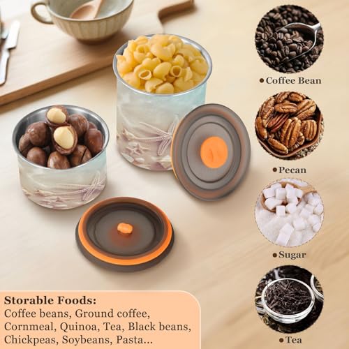 Contenedor hermético para café acero inoxidable 17oz miniatura 5