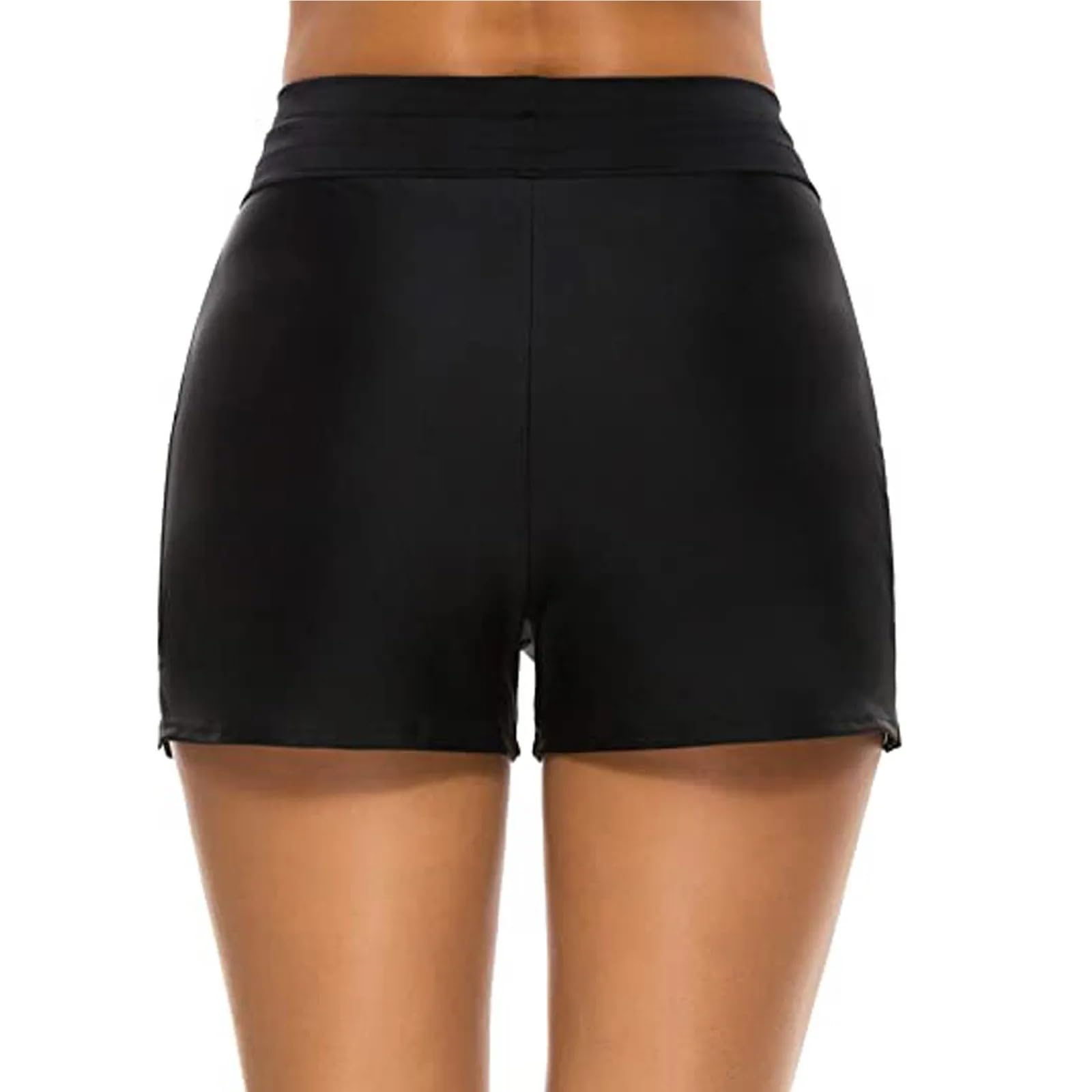 2 Pezzi Pantaloncini da Bagno Donna for Esterni Pantaloni a Vita Alta con Coulisse Spiaggia per Spiaggia e Piscina