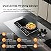 1800W Double Induction Cooktop, Induction Burners with 2 Large 8