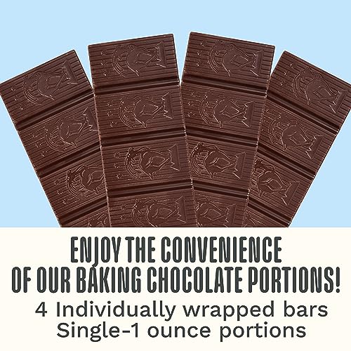 Scharffen Berger Baking Chocolate Bar (4 Ounce, Pack of 3) - Unsweetened Dark Chocolate Bar, 99% Cacao, Gluten Free, Non GMO Natural Chocolate Bars, Individual Baking Chocolate Block - Thumbnail 7