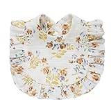 💖【Design charmant】 La dentelle du bavoir pour bébé est le bord, ce qui est charmant et doux, attirant l'attention de bébé et ajoutant plus de beauté visuelle à bébé.