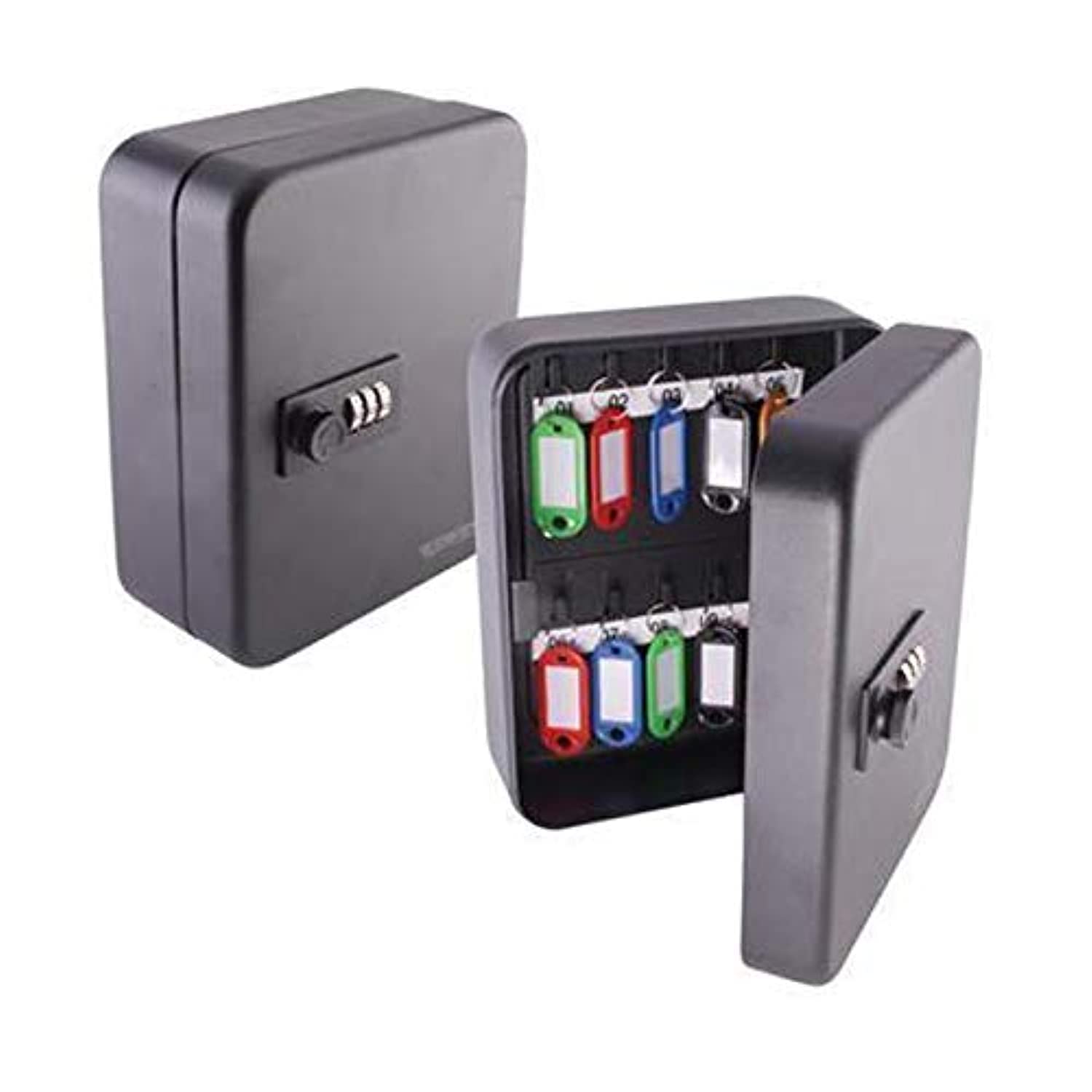 ROBUSTLINE KEY BOX - 24 KEYS CAPACITY | WITH COMBINATION LOCK | GREY COLOR