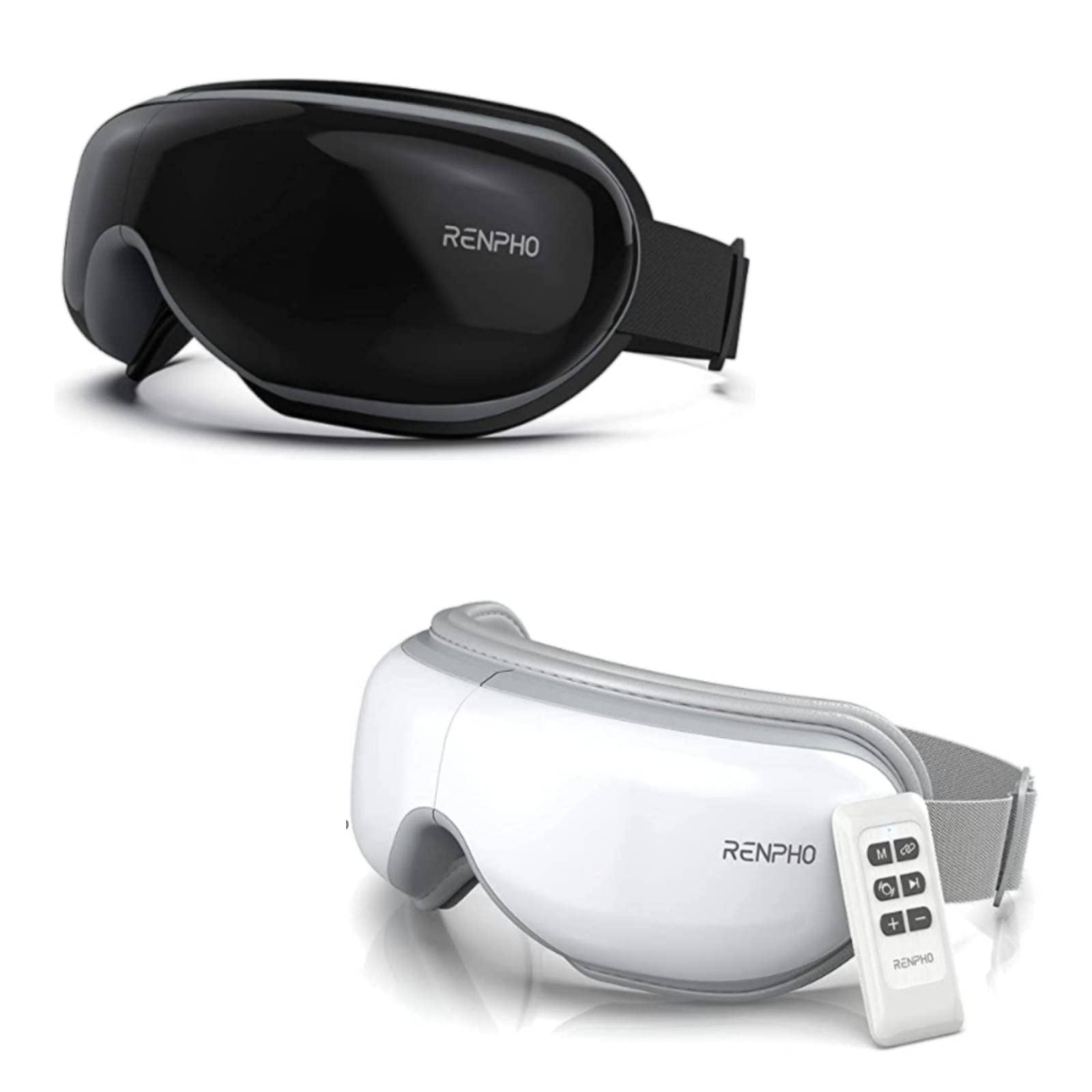 RENPHO Eye Massager with Heat Black White