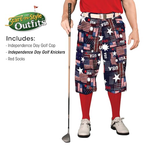 Golf Knickers Homeland Start-in-Style Traditional (Plus Fours) Outfit for Men - Independence Day - Size 44