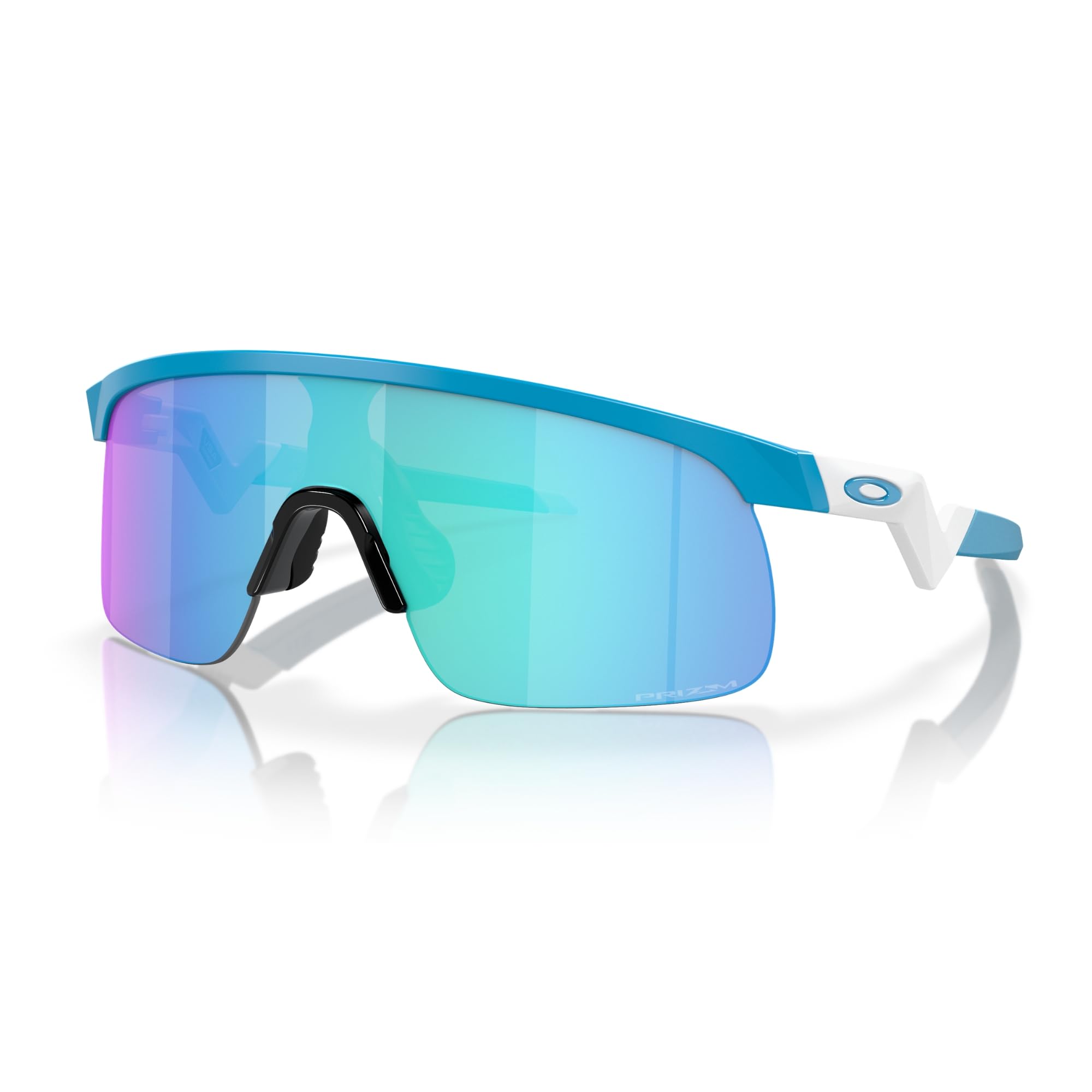 Oakley Resistor OJ9010 901025 23MM Matte Sky Blue/Prizm Sapphire Shield Sunglasses for Boys for Girls