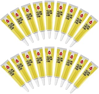1x Cake Décor 19g Writing Icing Pens Tubes Decoration Yellow