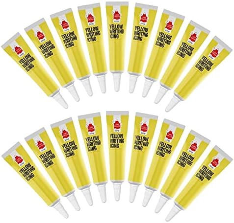 1x Cake Décor 19g Writing Icing Pens Tubes Decoration Yellow