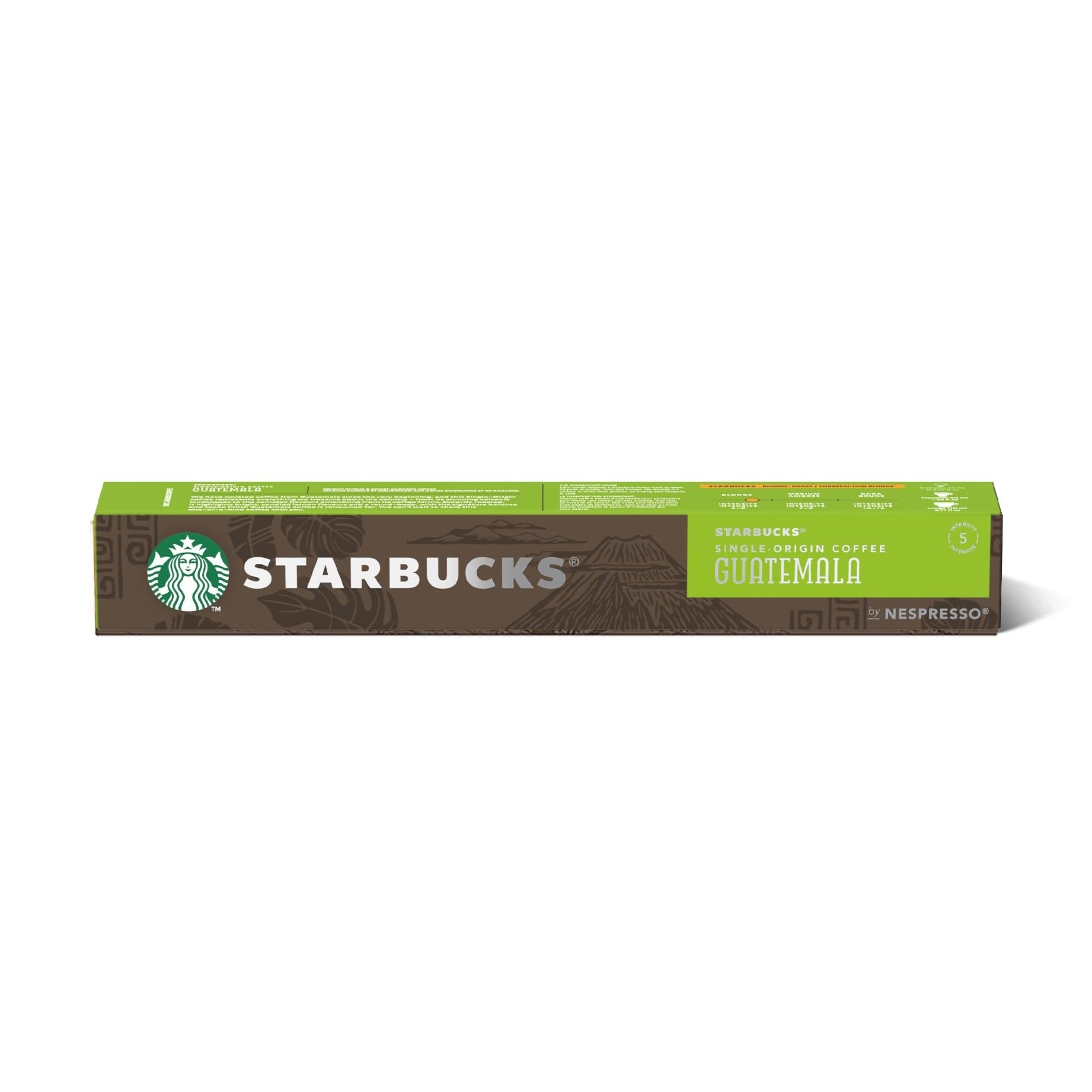 Starbucks Guatemala Singles Origin Coffee By Nespresso Bright Citrus & Sweet Caramel Notes compatibles With Nespresso 10 capsules, 52g (B0BB93NF5M) Amazon Price History, Amazon Price Tracker
