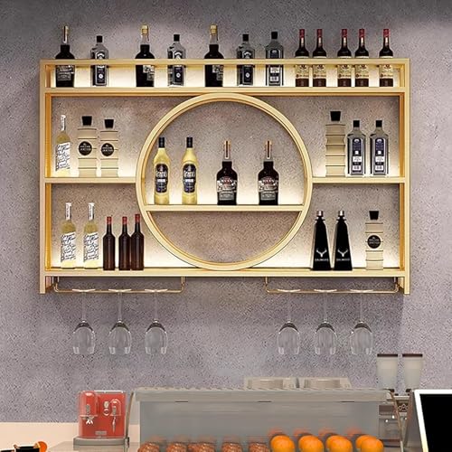Support de rangement rustique pour verres suspendus pour libérer vos placards