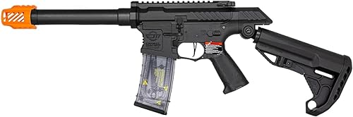 Vista 52 de G&G Airsoft CM16 TR16 M4 Caja de cambios de metal completo de alto rendimiento Rifle AEG de 0.236 in con RAS y grúa integrados, máquina de combate