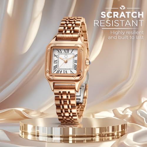 Image of Carlington Diva Series Analog Women Wrist Watches with Stainless Steel Chain Strap | Premium Fashion Watches for Ladies | CT - 110
