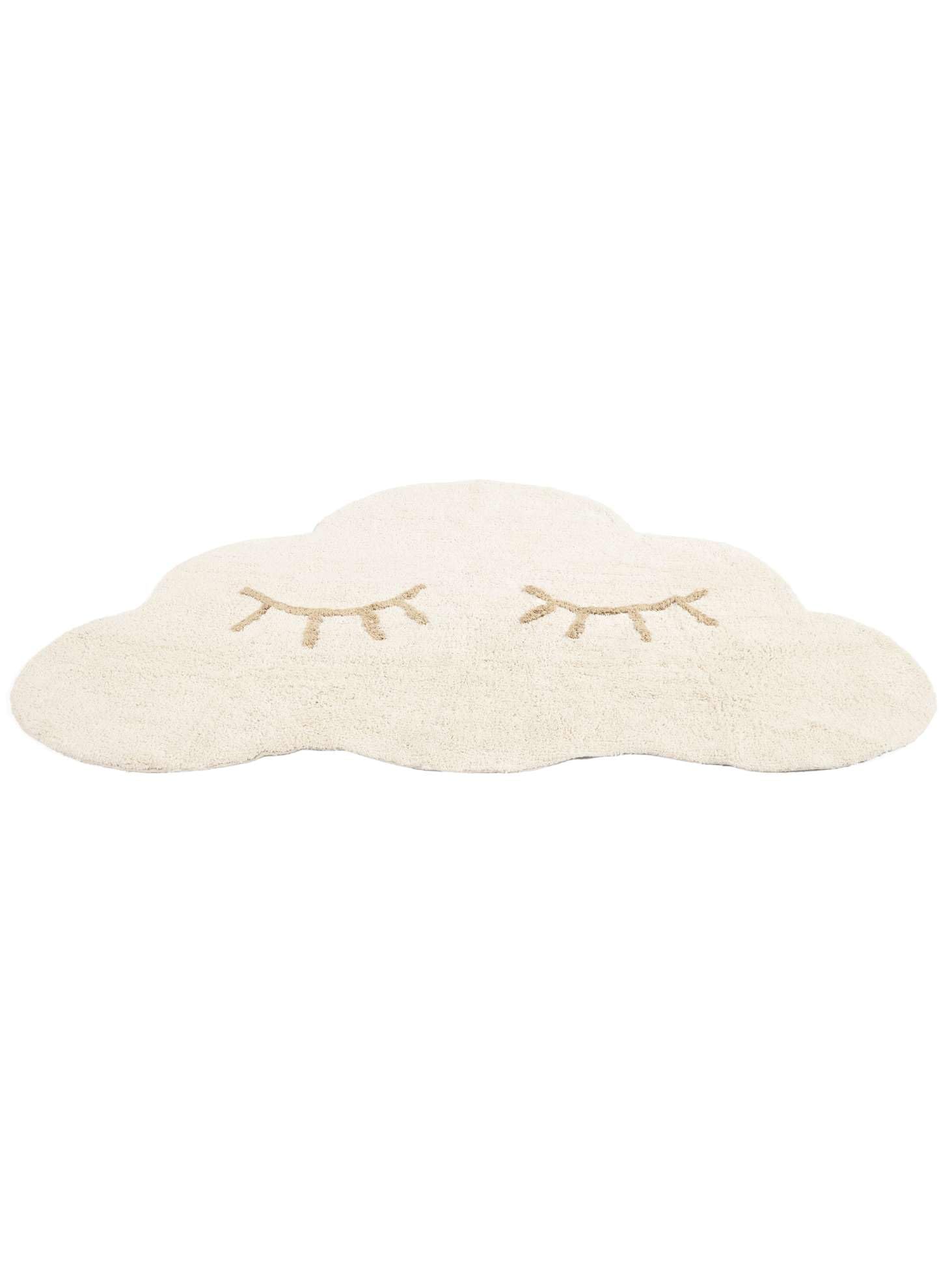 RugVista Sleepy Cloud Tapis pour Enfants, 100 x 150 cm, Off Blanc/Beige