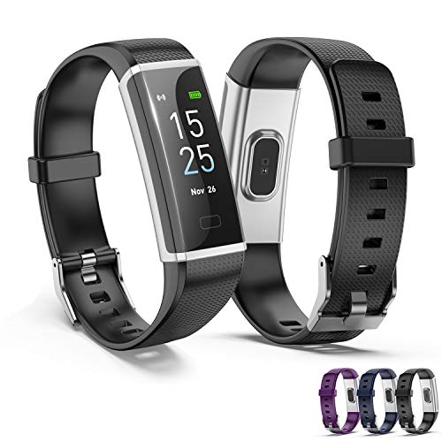 Fitness Tracker HR,LANIAKEA Activity Tracker Watch with Heart Rate Monitor,Color Screen Smart Watch with Sleep Monitor,Step Counter, Calorie Counter,IP67 Waterproof Pedometer Watch for Kids Women Men