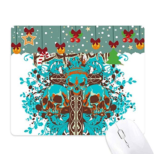 Alfombrilla de ratón de calavera suave y precisa con diseño Graffiti Street azul y negro