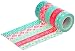 HIART Repositionable Washi Tape, Bubble Gum Collection, Set of 5