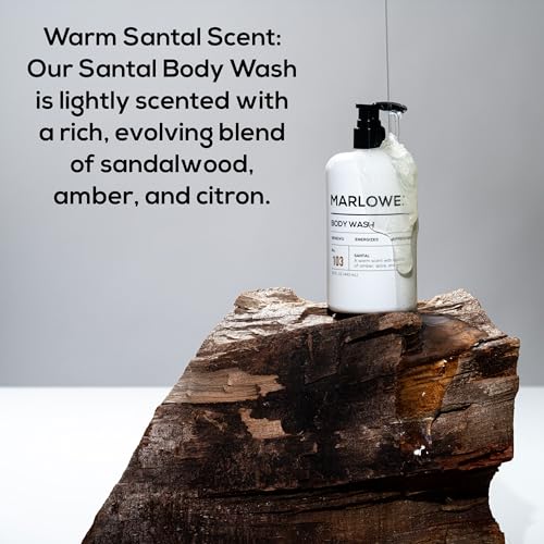 No. 103 Body Wash 15 oz Pump, Santal, Energizing & Refreshing Shower Gel, Willow Bark & Green Tea Extracts, Cleanses, Moisturizes, Smooths & Nourishes, Warm Amber, Spice & Citron Scent - Image 4