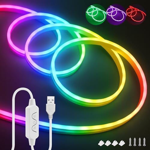 Tira de LED RGB 5V 3535 KISUFU, 1 Metro miniatura 1
