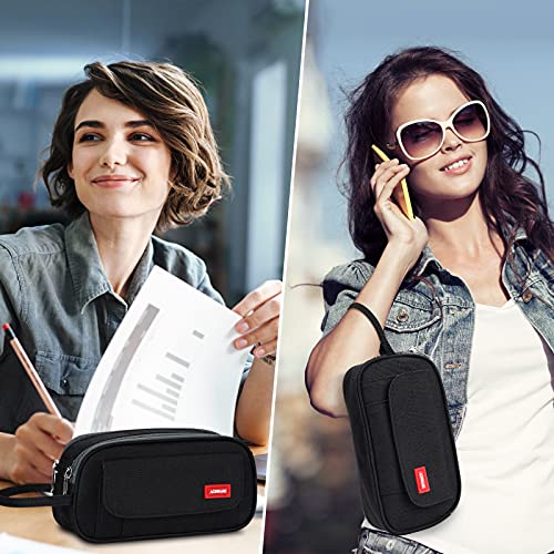 Tebngihnm Big Capacity Pencil Case Large Pencil Pouch Pencil Bag Simple Stationery Bag School College Office Organizer For Student Teens Girls Boy Adults-Black #TOP5